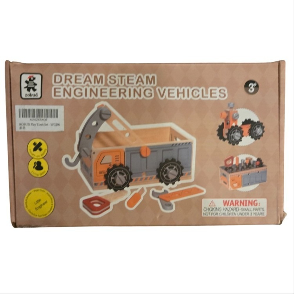 Robud Dream Steam Engineering Vehicles Wrapped In Paper Instructions Included